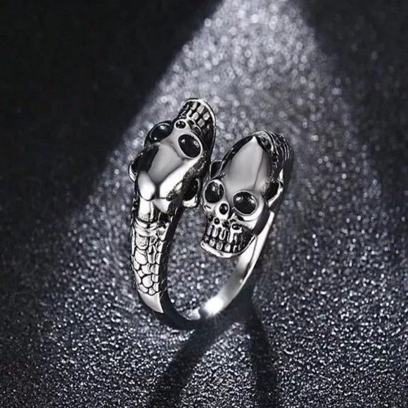 unbranded Other - COPY - Gothic Skull ring stainless steel Adjustable